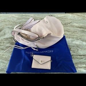 Rebecca Minkoff light pink beautiful medium size backpack
